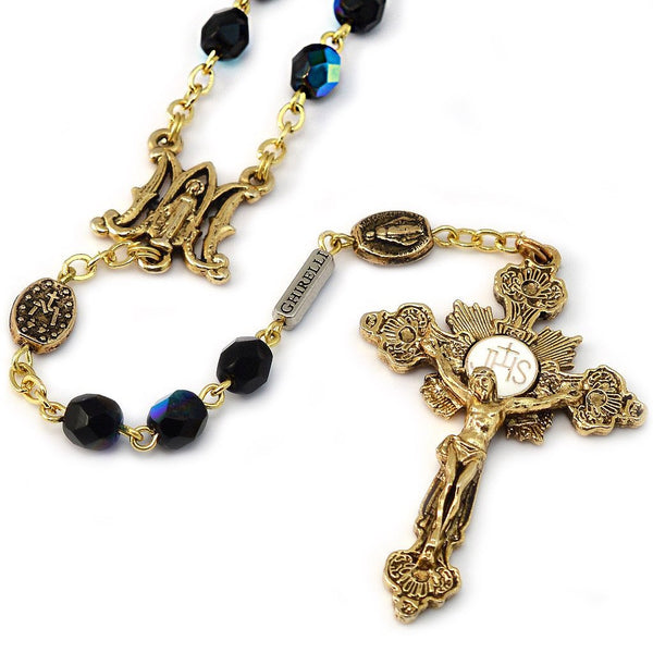 Rosario dorato "Medaglia Miracolosa" - Ghirelli Srl Italia