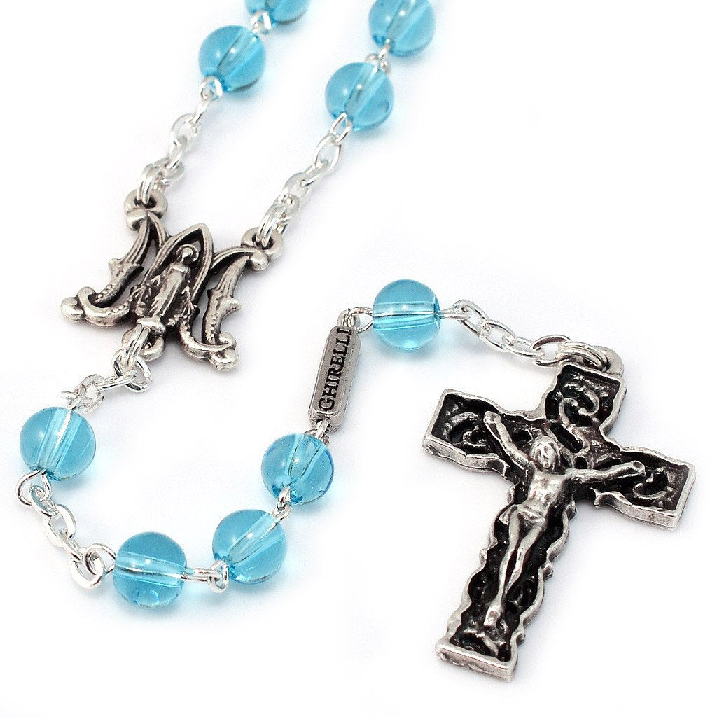 Rosario argentato "Dell'Annunciazione" - Ghirelli Srl Italia