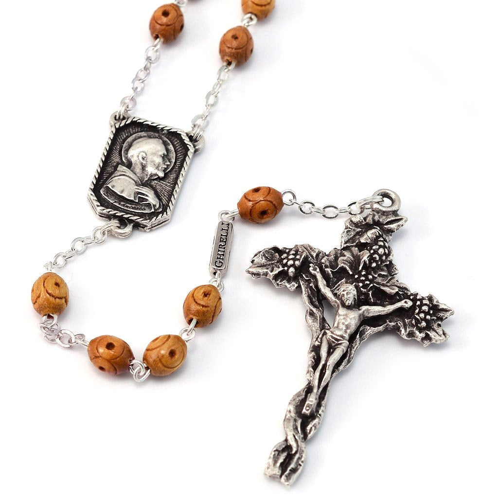 Rosario argentato "S. Francesco d'Assisi" - Ghirelli Srl Italia
