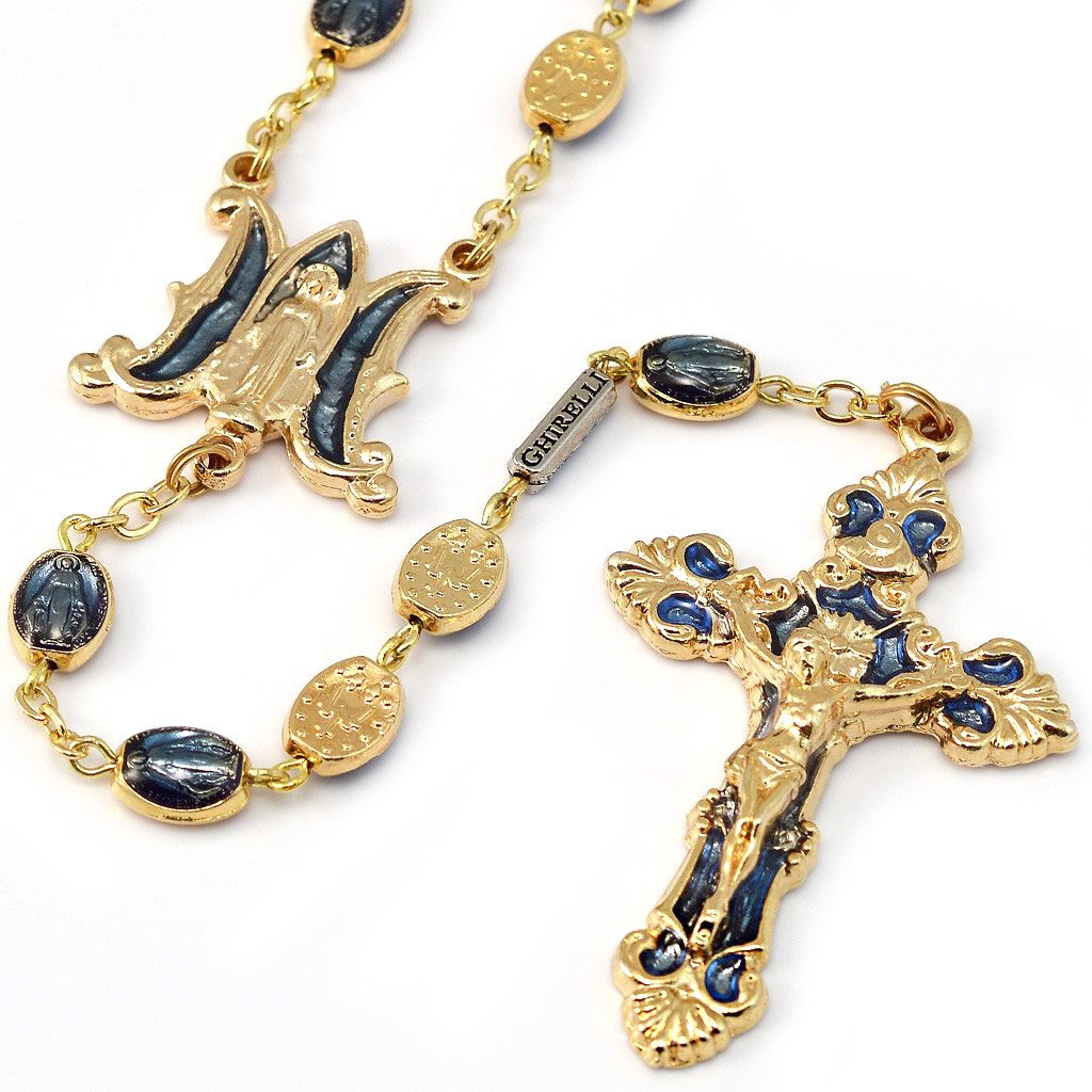 Rosario dorato "Medaglia Miracolosa" - Ghirelli Srl Italia
