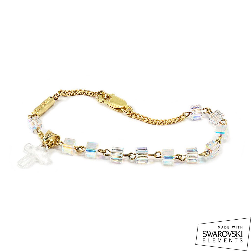 Bracciale prezioso Swarovski® Argento 925 Placcato Oro Giallo - Ghirelli Srl Italia