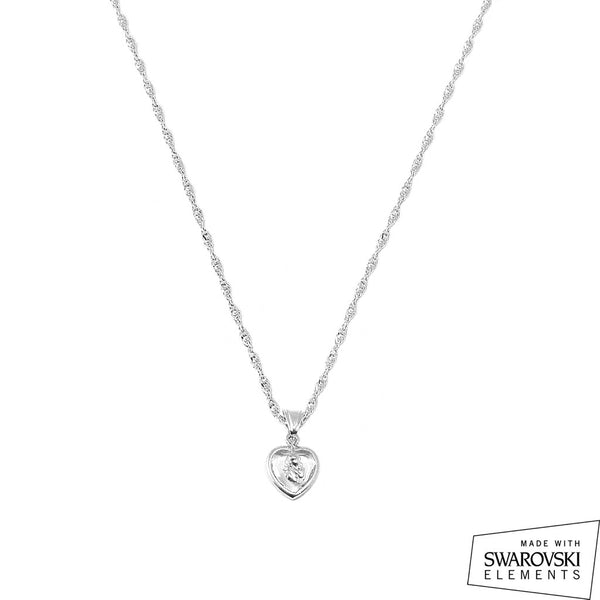 Cuore pendente Swarovski® Argento 925